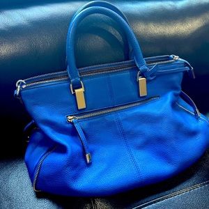 Ted Baker, Blue, soft leather, hand bag